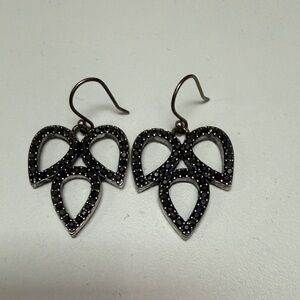 Lucky Brand Black Teardrop Earrings